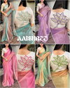 SV Pranshi lurex linen Organza Party Wear Sarees Wholesale Market In Surat
